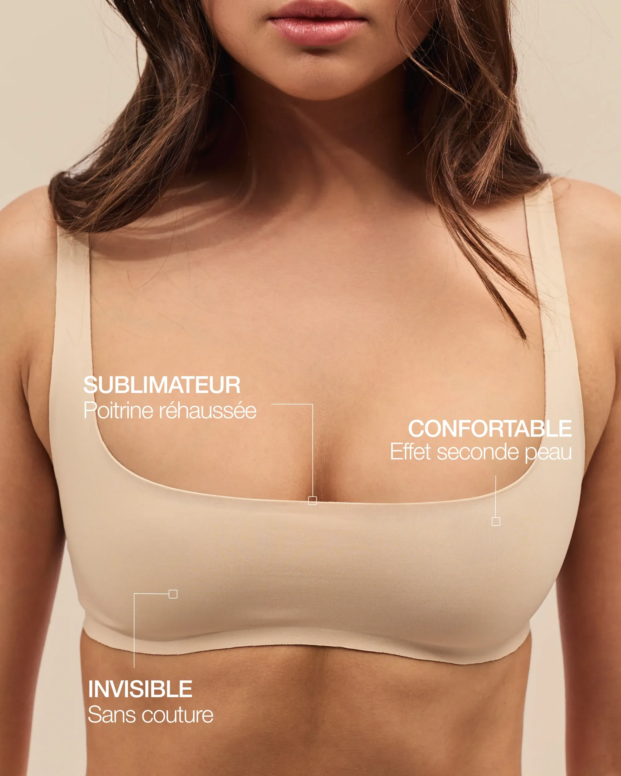 Brassière Repulpante Mini - Light Beige - Image 4