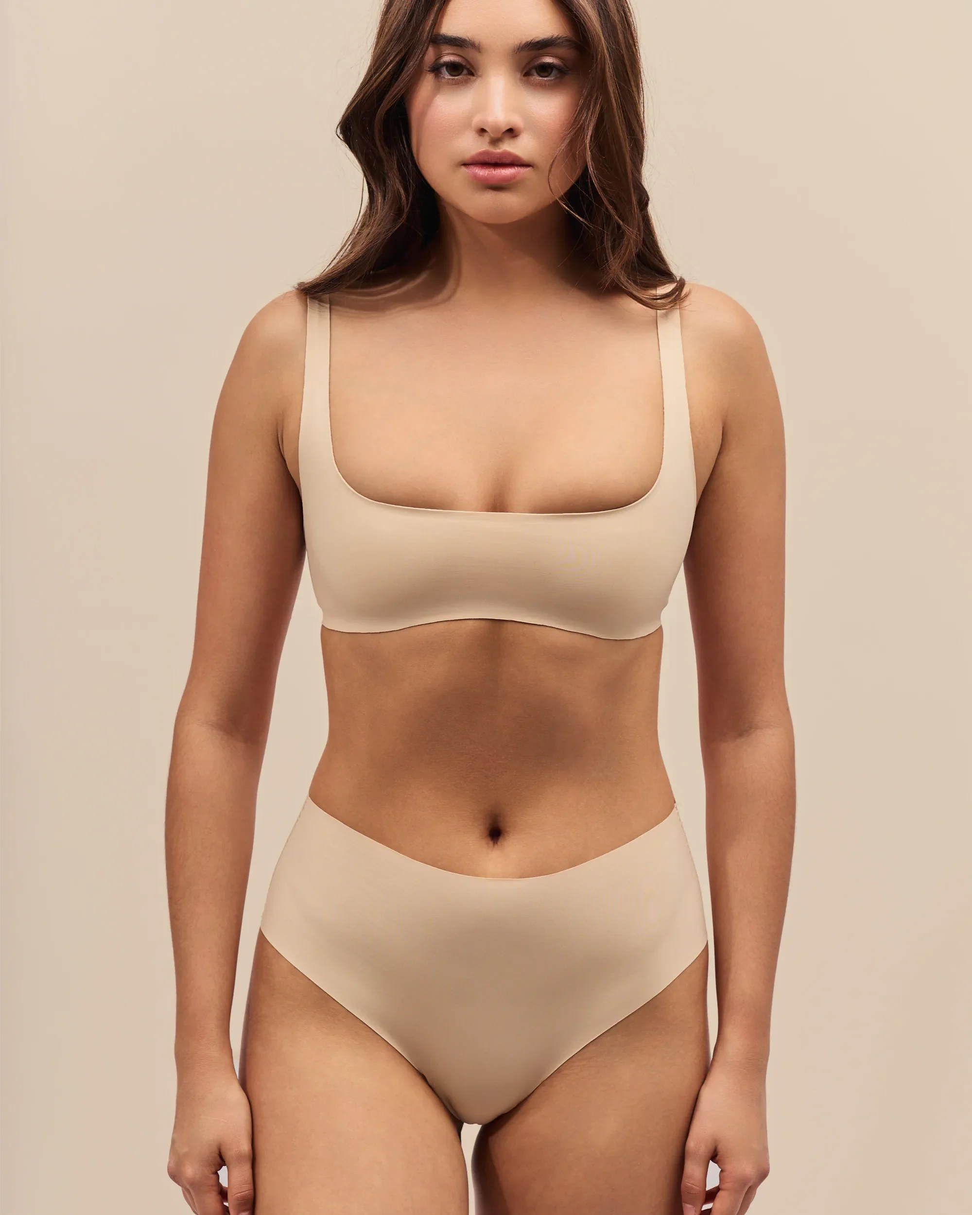 Culotte Taille Haute Sans Couture The Lift - Light Beige - Image 3
